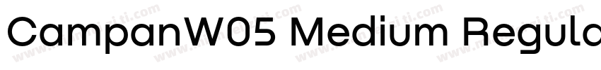 CampanW05 Medium Regular字体转换